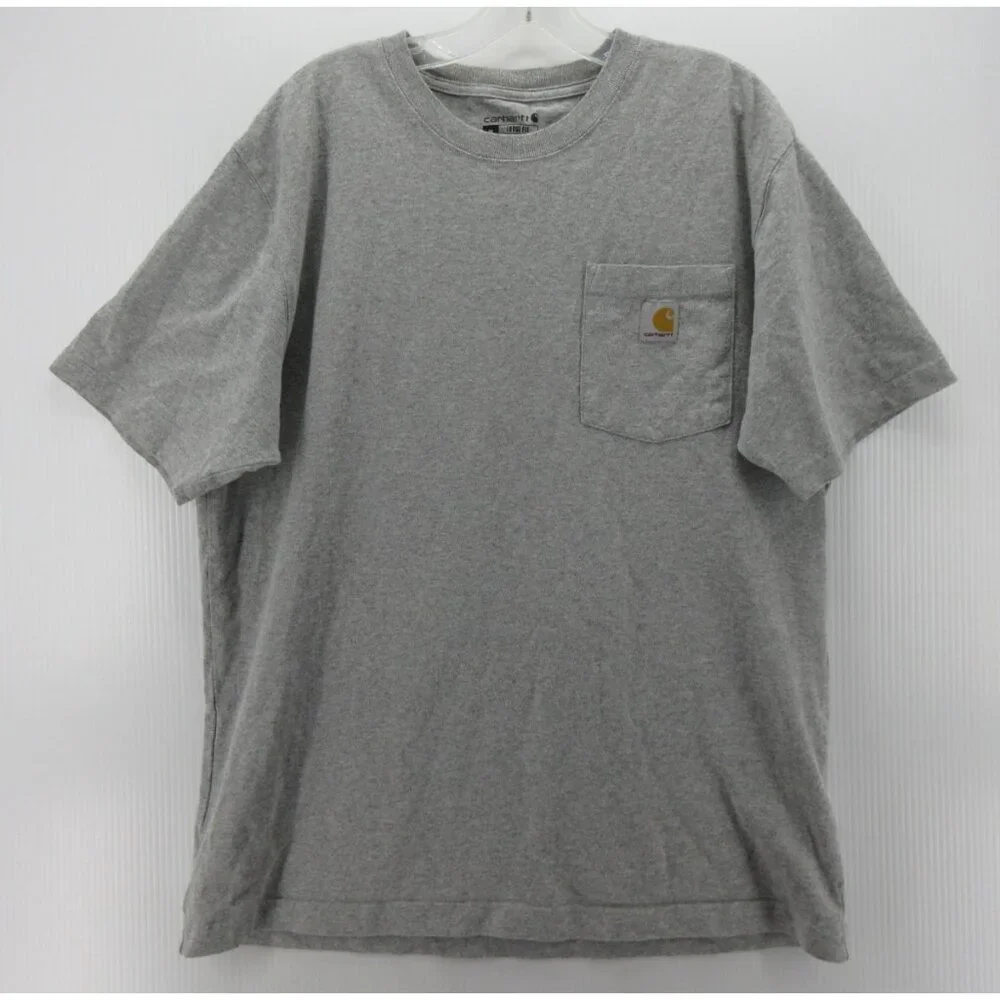 Carhartt Shirt Medium Pullover Loose Fit Pocket Work Wear Outdoor